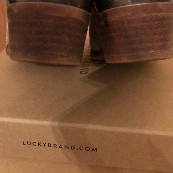 Lucky Brand Breeza Suede Boots Grey Size 5 - Picture 5 of 5